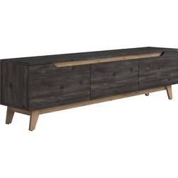 In Living Timber Dwelling Black/Brown TV-bänk 180x48.6cm