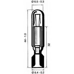 Glød Telefonlampe 30V 0,05 A T6,8 7X44 mm