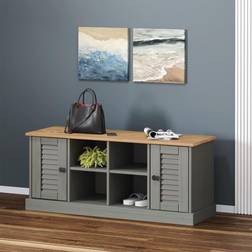 vidaXL Bench Storage Bench 106 x 35 x 45 cm Shoe Rack