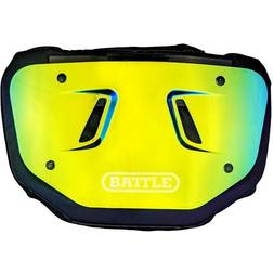 Battle Sports Prism Adult Football Back Plate Gold/Blue