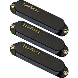 Lace Sensor Gold Guitar Pickups 3-Pack S-S-S Set Black