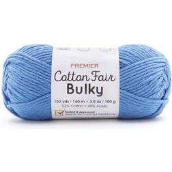 Premier Yarns Cotton Fair Bulky Yarn-Cornflower