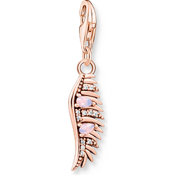 Thomas Sabo Sterling Silver Rose Gold Plated Pink Stone Phoenix Charm 1906-323-9