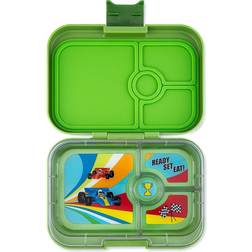 Yumbox Panino Leakproof Bento Lunch Box Matcha Green Race Cars Tray