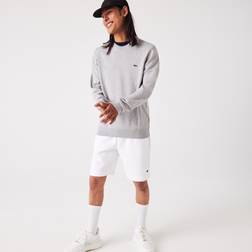 Lacoste Monochrome Crew Neck Sweater - Grey Chine