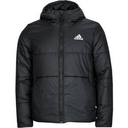 adidas Bsc 3-Stripes Hooded Insulated Jacket - Black