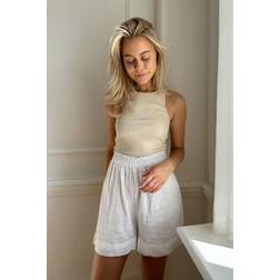 Only Onltokyo HW Linen Blend Shorts - Bright White
