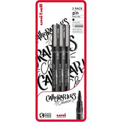 Uni PIN Calligrapher's Choice Fineliners 3 Pack