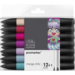 Winsor & Newton ProMarker 12+1 Pennarelli Manga Chibi