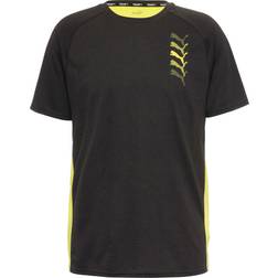 Puma Fit Triblend Ul Short Sleeve T-shirt Yellow,Black Man