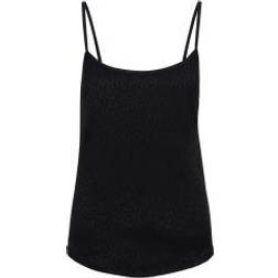 HUGO BOSS Dam SATINOIR_TOP Nightwear_Vest, Black1