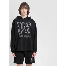 Palm Angels Monogram Statement Hoodie Black