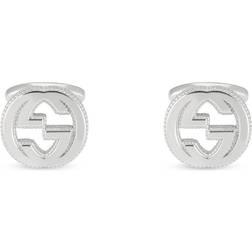 Gucci Interlocking Silver Cufflinks