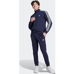 adidas Basic 3-Stripes Fleece Tracksuit Legend Ink