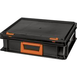 Alutec 139210110188 Kunststoffbox Magnus pc 10 b x h x t 400 x 133 x 300 mm Schwarz, Orange 1 St