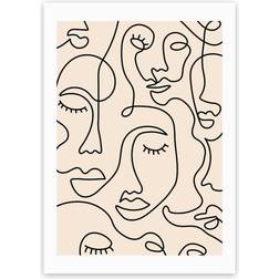 End Prints Single Line Print A2 Framed Art