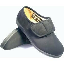 Comfylux Womens/Ladies Stella Lycra Stretch Slippers Black