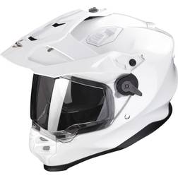 Scorpion ADF 9000 Plain Motorcycle Helmet - Pearl White