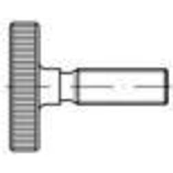 Toolcraft Vis moletée 1061579 10 pc(s) M3 10 mm tête moletée acier inoxydable N/A