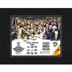 Pittsburgh Penguins 2017 Stanley Cup Champions x Matted Photo