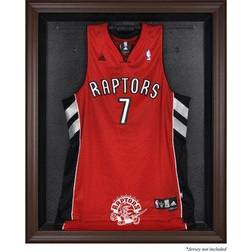 Toronto Raptors Brown Framed Hardwood Classics 1995 2015 Logo Jersey Display Case