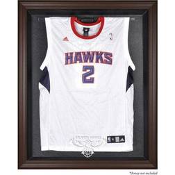 Atlanta Hawks Brown Framed Hardwood Classics Logo 2007 2015 Jersey Display Case