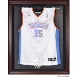 Oklahoma City Thunder Mahogany Framed Team Logo Jersey Display Case