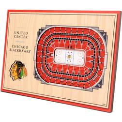 YouTheFan Chicago Blackhawks 14'' x 10.5'' 3D StadiumViews Desktop Display