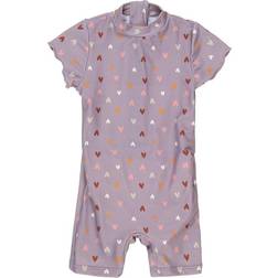 Sterntaler Kid's Swimming Costume Heart Lycra - Pink