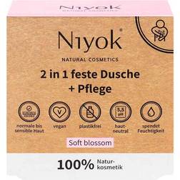 Niyok 2 in 1 feste dusche & pflege soft blossom 80g