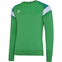 Umbro Kid's Fleece Sweatshirt - Emerald/Lush Meadows/Brilliant White