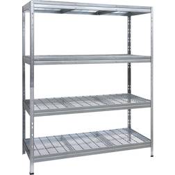 AR Shelving Stålreol 4 Hylder 400 kg Koldvalset Stål Reolsystem