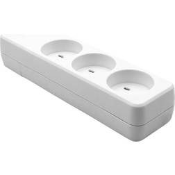 ProXtend Danish IT Power Strip 3-way White