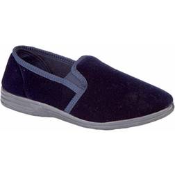 Zedzzz ROSS Mens Full Slippers Navy: