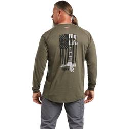 Ariat Men's Long-Sleeve FR Air Rig Life Work T-Shirt