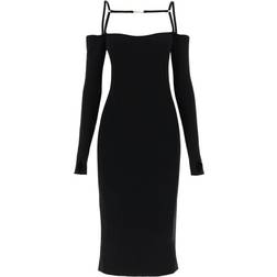 Jacquemus 'la robe sierra' midi dress BLACK BLACK