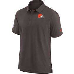 Nike Men's Cleveland Browns Coaches Brown Polo