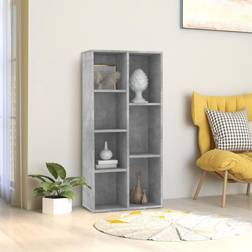 vidaXL Bogskab 50x25x106 betongrå Bogreol