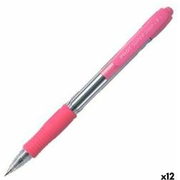 Pilot SuperGrip Kugelschreiber, Pink, 12 Stück