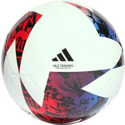 Adidas Unisex-Adult MLS Training Ball, White/Blue/Red