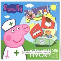 Barbo Toys Gurli Gris Firkantede Spil Hvem Arbejder Hvor: Gurli. Spil, Dansk