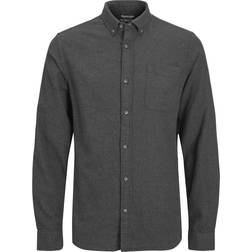Jack & Jones Men's Jjeclassic Melange Shirt Dark Grey Blend