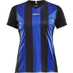 Craft Progress Jersey Stripe Kvinder Black/Club Cobolt