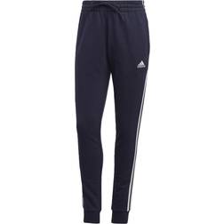 Adidas Essentials 3-Stripes French Terry Cuffed Pants - Legend Ink/White