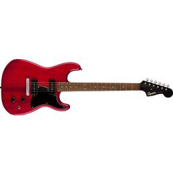 Squier Paranormal Strat-O-Sonic Crimson Red Transparent