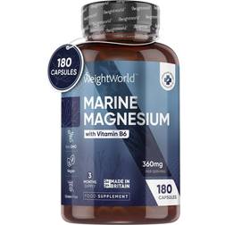 WeightWorld Marine Magnesium + Vitamin B6 180 pcs