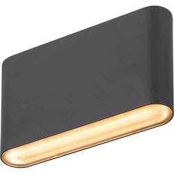 SLV Oval Black Vægplafond 13.5cm