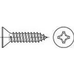 Toolcraft 1068235 Vis à tôle à têtes fraisées 3.5 mm 25 mm cruciforme DIN 7982 acier inoxydable A2 1000 pc(s)