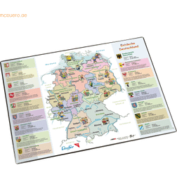 Läufer 45346 Landkarten-Schreibtischunterlage Entdecke Deutschland, rutschfeste