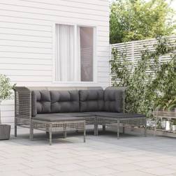vidaXL Trädgårdssoffa dynor 5 Loungeset